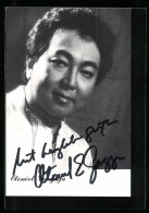 AK Opernsänger Otoniel Gonzaga Mit Original Autograph  - Opera