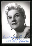 AK Opernsängerin Gladys Kuchta, Original Autograph  - Opera