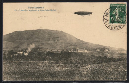 AK Toul, Le Lebaudy Explorant Le Mont Saint-Michel  - Zeppeline