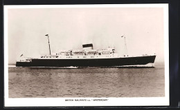 AK Passagierschiff SS Amsterdam Der British Railways Auf Hoher See  - Steamers