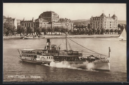 AK Zürich, Dampfer Stadt Zürich, Theater  - Andere & Zonder Classificatie