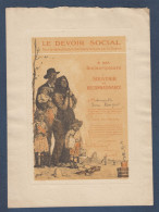 Le Devoir Social - 2 Gravures (1 De Poulbot ) - Prints & Engravings