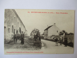 Cpa...Boitron-sur-Marne...(Seine-et-Marne)...route D'hondevilliers...1908...animée... - Autres & Non Classés