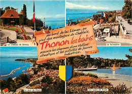 74 - Thonon Les Bains - Multivues - Blasons - CPM - Voir Scans Recto-Verso - Thonon-les-Bains