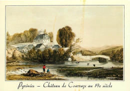 64 - Coarraze - Château De Coarraze - Lithographie Anglaise De W. Olliver - D'après Une Gravure D'époque - Gravure Litho - Andere & Zonder Classificatie