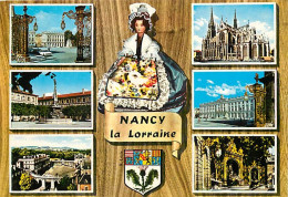 54 - Nancy - Multivues - Poupées - Blasons - Flamme Postale De Nancy - CPM - Voir Scans Recto-Verso - Nancy