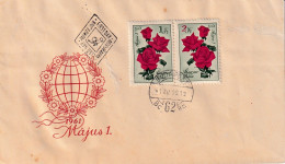 FDC HUNGRIA 1962 - Roses