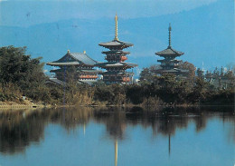 Japon - Nara - Yakushiji Temple Main Hall And Three-Storied Pagoda - Voir Timbre Japonais - Nippon - CPM - Voir Scans Re - Autres & Non Classés