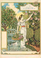 Art - Peinture - Eugène Grasset - La Belle Jardinière - Juin - Carte Neuve - CPM - Voir Scans Recto-Verso - Paintings