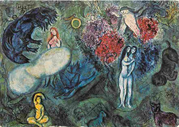 Art - Peinture - Marc Chagall - Message Biblique - Le Paradis - CPM - Voir Scans Recto-Verso - Paintings
