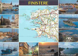 29 - Finistère - Multivues - Carte Géographique Michelin - Bateaux - Voir Scans Recto Verso  - Other & Unclassified
