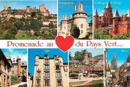19 - Corrèze - Le Pays Vert - Multivues - Flamme Postale De Donzenac - CPM - Voir Scans Recto-Verso - Sonstige & Ohne Zuordnung