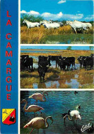 13 - Camargue - Multivues - Chevaux - Taureaux - Flamants Roses - Blasons - Flamme Postale - CPM - Voir Scans Recto-Vers - Other & Unclassified