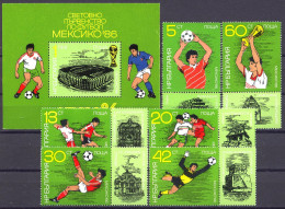Football / Soccer / Fussball - WM 1986:  Bulgarien  6 W + Bl ** - 1986 – Mexiko