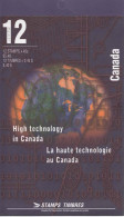 CANADA CARNET BOOKLET ALTA TECNOLOGIA COMPUTER INFORMATICA AVION JET SHIP - Informatique