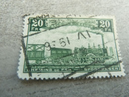 Belgique - Chemins De Fer - Spoorwegen - 20f. - Vert - Oblitéré - Année 1937 - - Used