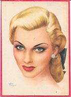 PIN UP Blonde - Portrait - André BREMOND - 10,5 X 15 Cm - Pin-Ups