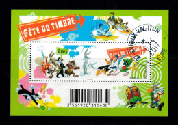 2009 N F4341 FEUILLET LOONEY TUNES OBLITERE CACHET ROND  #234# - Gebruikt