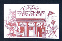 Cp, Publicité, Cercle Des Collectionneurs Cassipontains, 47, Pont Du Casse, 2 Scans - Publicité