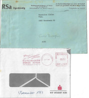 2451p: Freistempelbelege 2410 Hainburg An Der Donau, Lt. Scan - Briefe U. Dokumente