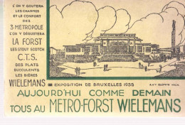 Cpa Bières WIELEMANS   Expo Bruxelles 1935 - Publicité