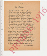 Doc 1916 La Patrie Poésie De Charles Prunier Grande Guerre 14-18 - Zonder Classificatie