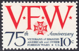 !a! USA Sc# 1525 MNH SINGLE (a3) - Veterans Of Foreign Wars - Unused Stamps