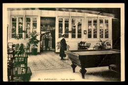 29 - BANNALEC - CAFE DES SPORTS - LE BILLARD - VOIR ETAT - Bannalec