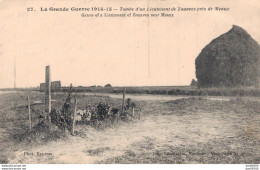 77 TOMBE D'UN LIEUTENANT DE ZOUAVES PRES DE MEAUX - War 1914-18