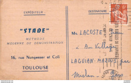 32 LAGUIAN MR LACOSTE JEAN STADE METHODE MODERNE DE DEMONSTRATION TOULOUSE SEANCE A MIELAN 21/11/58 - Other & Unclassified