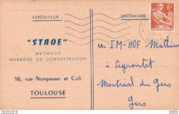 32 MONTREAL DU GERS MR IM HOF MATHIEU STADE METHODE MODERNE DE DEMONSTRATION TOULOUSE SEANCE A MONTREAL 28/01/58 - Other & Unclassified