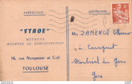 32 MONTREAL DU GERS MR ZAMENCO MARINO STADE METHODE MODERNE DE DEMONSTRATION TOULOUSE SEANCE A MONTREAL 28/01/58 - Autres & Non Classés