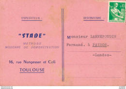 40 PAYROS MR LANNEPOUDIN FERNAND STADE METHODE MODERNE DE DEMONSTRATION TOULOUSE SEANCE A GEAUNE 21/03/60 - Autres & Non Classés