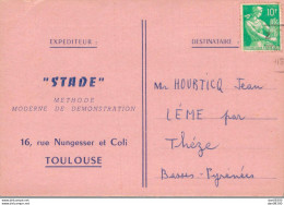 64 LEME PAR THEZE MR HOURTICQ JEAN STADE METHODE MODERNE DE DEMONSTRATION TOULOUSE SEANCE A THEZE 14/12/59 - Autres & Non Classés