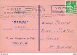 65 SENTOUS LA GALAN MR BARRERE ROGER STADE METHODE MODERNE DE DEMONSTRATION TOULOUSE SEANCE A GALAN 07/09/59 - Autres & Non Classés