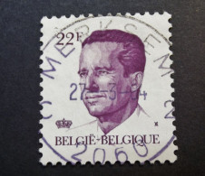 Belgie Belgique - 1984  OPB/COB N° 2125 ( 1 Value ) Koning Boudewijn ' Type Velghe'  Obl. Merksem - Gebruikt