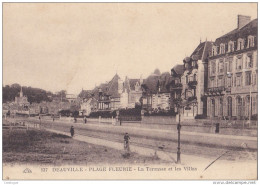 CPA 14 - DEAUVILLE - PLAGE FLEURIE -  La Terrasse Et Les Villas - Deauville