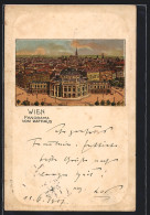 Lithographie Wien, Panorama Vom Rathaus  - Andere & Zonder Classificatie