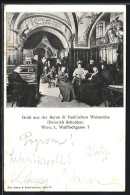 AK Wien, Baron Di Pauli`sche Weinstube, Wallfischgasse 7, Innenansicht  - Autres & Non Classés