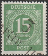 SBZ- Bezirksstpl.- Aufdrucke: Freimarke:  Mi. Nr. Ii, 15 Pfg. I. Kontrollratsausgabe, Bezirk 3, Berlin.  **/MNH - Ungebraucht