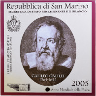 Saint Marin , 2 Euro, Galileo Galilei, FDC, 2005, Rome, FDC - San Marino