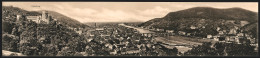 Klapp-AK Heidelberg, Panorama Mit Schloss Und Stadt  - Heidelberg