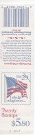 ESTADOS UNIDOS USA CARNET BOOKLET BANDERA FLAG X 20 STAMPS - Timbres