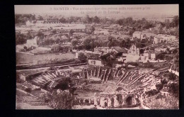 Cp, 17, Saintes, Vue Panoramique Des Arènes Gallo-romaines Prise Du Clocher De St Eutrope, Vierge - Saintes