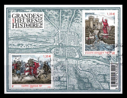 2012 N F4704 FEUILLET SAINTE GENEVIEVE & CLOVIS OBLITERE CACHET ROND #234# - Used Stamps