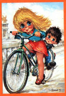 MUK Par Michel Thomas TRANSPORT EN COMMUN  Vélo C/ 100 N° 11  1975  Illustrateur Enfants Carte Vierge TBE - Thomas