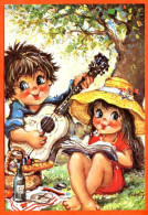 GAMINS Par Michel Thomas PIQUE NIQUE MUSICAL C/ 100 N° 74  1975  Illustrateur Enfants Carte Vierge TBE - Thomas