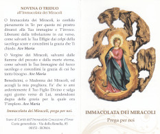 Santino Immacolata Dei Miracoli - Images Religieuses