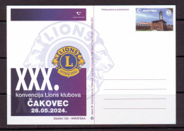 Croatia 2024 Postcard 30 Convention Of Lions Clubs, Čakovec MNH - Croatia