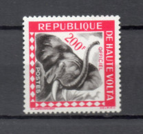 HAUTE VOLTA  SERVICE  N° 10    NEUF SANS CHARNIERE  COTE 6.00€    ELEPHANT ANIMAUX FAUNE - Haute-Volta (1958-1984)